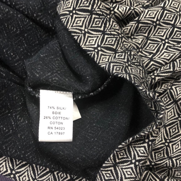 Banana Republic retro print taupe and black stretchy tank - Picture 5 of 5